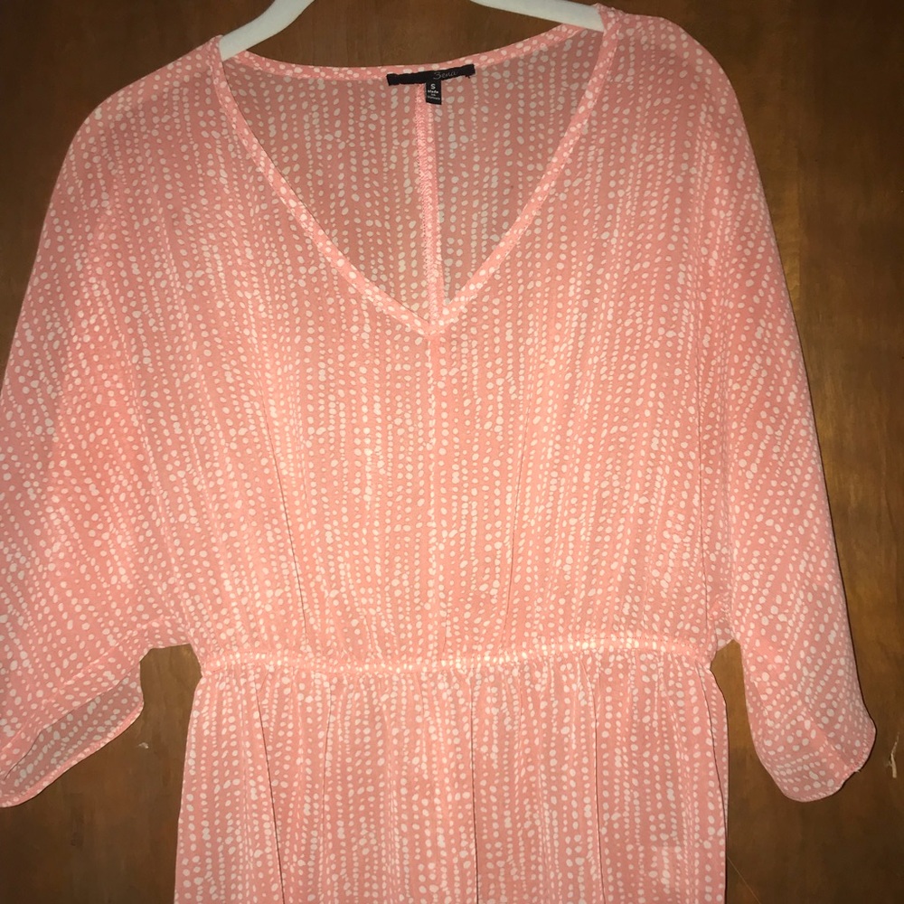 Peach 3/4 sleeve blouse!